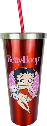 Vista 7 de Spoontiques A Christmas Story - Vaso de acero inoxidable, 24 onzas, taza de viaje aislada de doble pared con popote