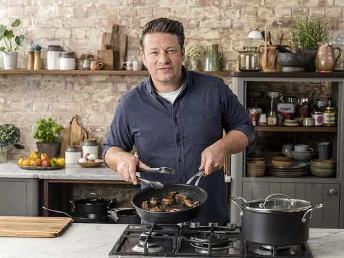 Vista 5 de Tefal Jamie Oliver Cook's Classics - Sartén (11.8 in), aluminio anodizado duro, antiadherente, apto para horno, compatible con inducción, mango