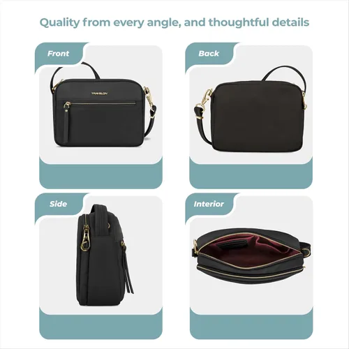 Vista 5 de Travelon Anti-Theft Addison Small Crossbody