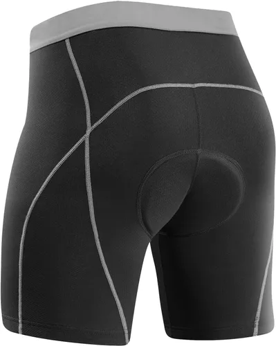 Vista 3 de Przewalski Ropa interior de ciclismo para hombre, 4D, acolchados, pantalones cortos de ciclismo de montaña, pantalones cortos acolchados