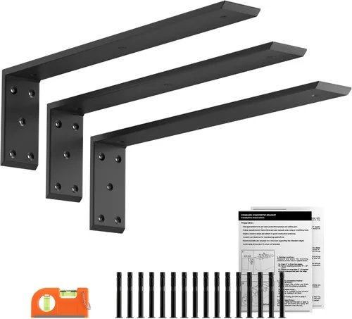 Vista 10 de Soportes de soporte de encimera de 20 pulgadas, paquete de 4, soportes Negro