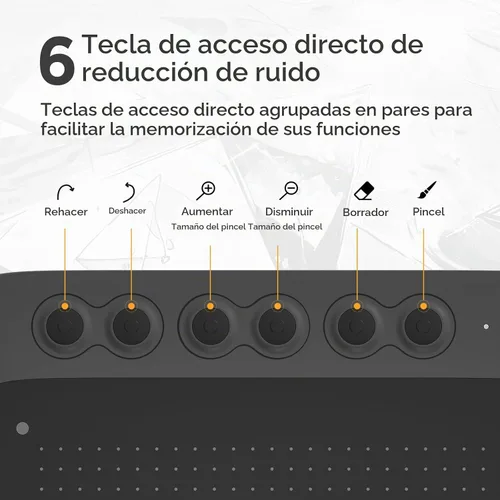 Vista 4 de UGEE Q6 - Tableta de dibujo de 6.5 x 4 pulgadas para teléfono Android con 6 teclas de acceso rápido, tableta gráfica, modo de dibujo ajustable