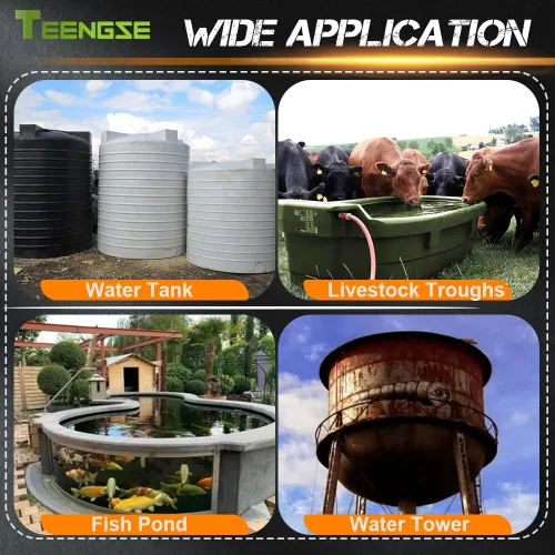 Vista 6 de Kit de 2 válvulas de flotador de acero inoxidable 304 – Control automático de nivel de agua para tanques y canales de ganado, incluye accesorios