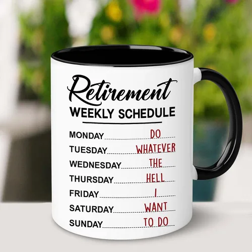 Vista 3 de WHIDOBE Regalo de jubilación – Regalo para hombres y mujeres de jubilación – Regalos para jubilados – Regalos de calendario semanal de jubilación