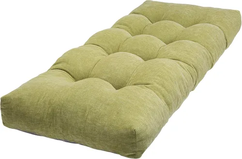Vista 15 de Cojín de banco de 42 pulgadas - Chenilla, espuma viscoelástica de alta densidad, fondo antideslizante, cojín de asiento largo y mullido para muebles