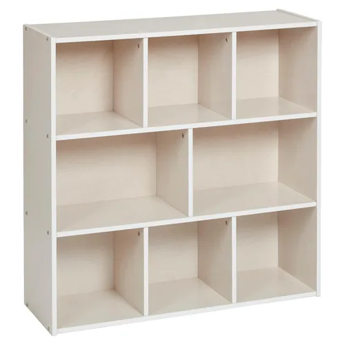 Vista 14 de ECR4Kids Streamline - Armario de almacenamiento de 8 compartimentos, 36 pulgadas, muebles de aula, natural