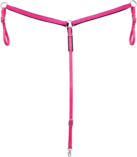 Vista 10 de HILASON Western Horse Biothane Leather Breast Collar Tack Verde lima y negro