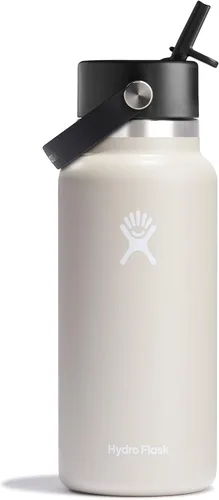 Vista 54 de Hydro Flask Botella de agua – Acero inoxidable aislado – Tapa flexible con popote de boca ancha, antiderrames, a prueba de fugas y recargable