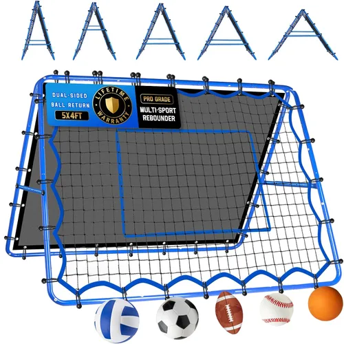 Vista 12 de Red de rebote de voleibol y béisbol, red de rebote de sóftbol, red de rebote de lacrosse de ajustes rápidos, equipo de práctica de rebote rápido