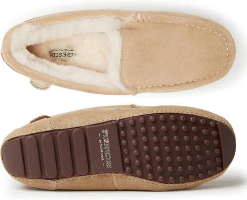 Vista 3 de Dearfoams Fireside - Mocasines de oveja para mujer