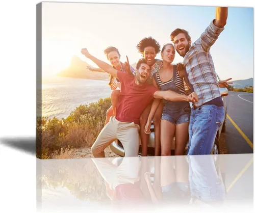 Vista 19 de LZIMU Impresiones de lienzo personalizadas con tus fotos, imágenes personalizadas de 4 x 6 pulgadas a lienzo para pared, personaliza tus fotos, arte