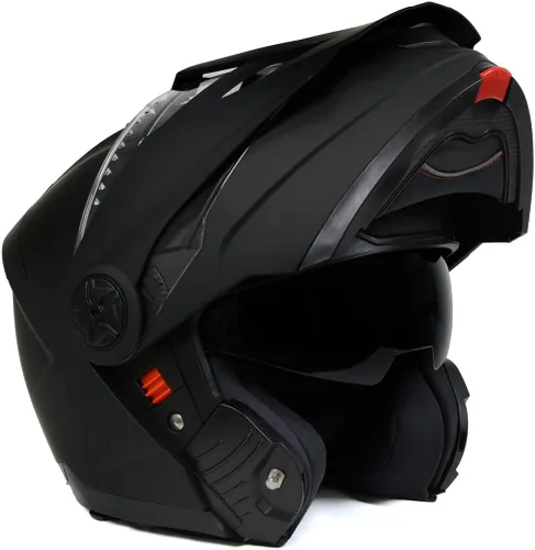 Vista 21 de Milwaukee Helmets Avanzados cascos modulares de motocicleta de cara completa para motorista con visera desplegable - XS
