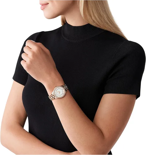 Vista 2 de Michael Kors Lauryn - Reloj de cuarzo con tres manos para mujer