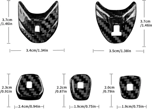 Vista 2 de Cubierta de fibra de carbono, para botón de palanca de cambios de automóvil, para consola central C8, decoración para Chevrolet Corvette C8 2020