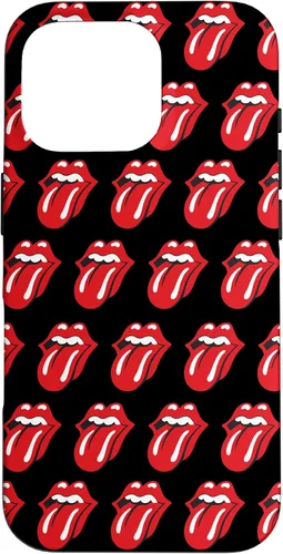 Vista 20 de Rolling Stones Classic Tongue Logo Repeat - Carcasa para iPhone 17, color negro