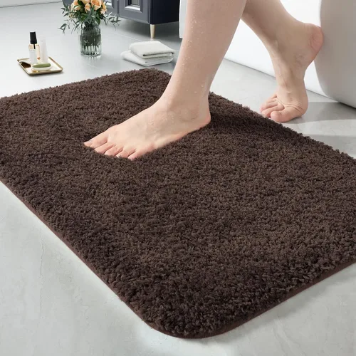 Vista 35 de LOCHAS Alfombra de baño de microfibra antideslizante de 36 x 24 pulgadas Gris