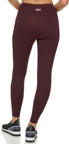 Vista 4 de DKNY Women's High Waisted Tummy Control Workout Leggings
