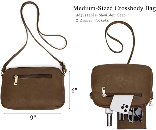 Vista 3 de Juego de bolsos de mano para mujer, bolso y cartera grande, bolso cruzado