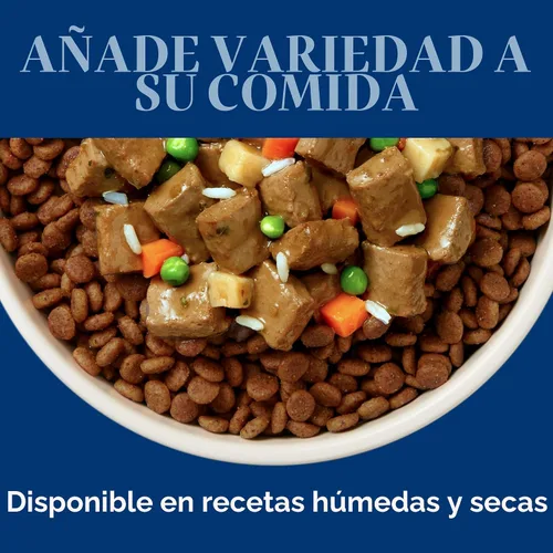 Vista 7 de Hill's Science Diet Paquete variado de alimento húmedo enlatado para piel y estómago sensible para adultos, carne de res estofada, zanahoria