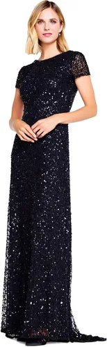 Vista 4 de Adrianna Papell Women's Short-Sleeve All Over Sequin Gown