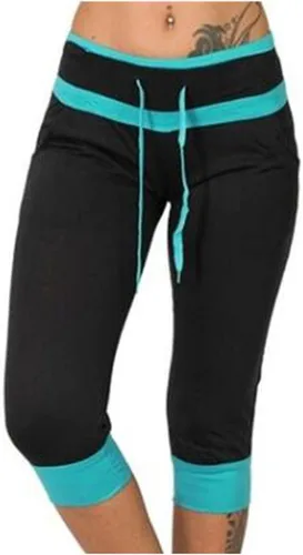 Vista 68 de Pantalones capri para mujer, estilo casual, de verano, elásticos, de cintura alta, pantalones de yoga, ajuste atlético, pantalones deportivos