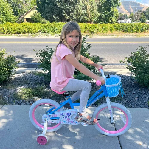 Vista 4 de JOYSTAR Angel Bicicleta para Niñas para Niñas Pequeñas y Niños de 2 a 13 Años, Bicicleta para Niños de 12, 14, 16, 18, 20 Pulgadas con Ruedas