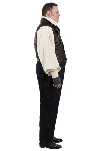Vista 4 de Disfraz para Hombre de Sweeney Todd Talla Plus Multicolor
