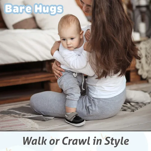 Vista 6 de BARE HUGS Mocasines de estilo de zapato de barco para bebés (ver más colores y tamaños)