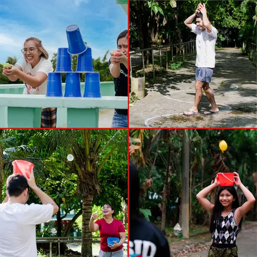 Vista 5 de Funwares Original 272 Juegos de Diversión al Aire Libre de Un Minuto - Minuto para Ganar Fiesta Familiar y Viaje para Niños y Adultos, ¡2-12