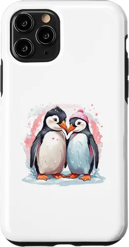 Vista 10 de iPhone 15 Pingüino Pareja Boda Pájaro Boda Matrimonio Día de San Valentín Love Case