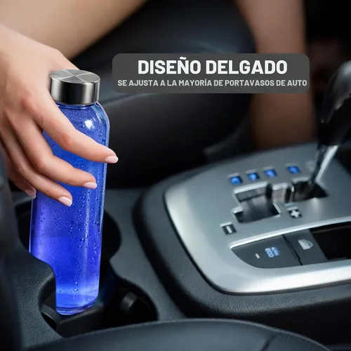 Vista 8 de Brieftons Botellas de agua de vidrio de borosilicato de 18 onzas, paquete de 6, aptas para lavavajillas, tapas de acero inoxidable a prueba