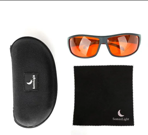 Vista 2 de SomniLight Gafas de migraña rojas