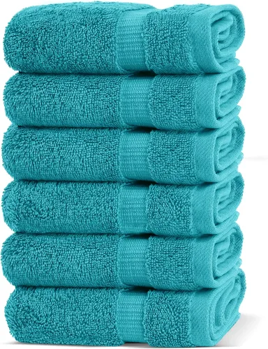 Vista 62 de Chakir Turkish Linens Toallas turcas de alta calidad 100% algodón para baño, toallas de baño grandes de 30 x 60 pulgadas (4 piezas, aguamarina)