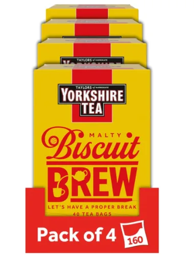 Vista 5 de Yorkshire Tea Muestras de Tés Variados, Caja de Regalo Variada, Bolsas Envueltas Individualmente, 20 Unidades (Paquete de 1), Dorado, Rojo