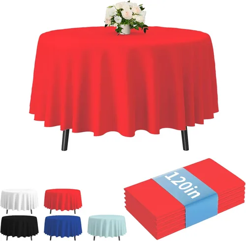 Vista 54 de Fixwal Mantel de plástico negro desechable de 54 x 108 pulgadas, mantel rectangular impermeable, paquete de 5 para graduación, decoración de fiesta