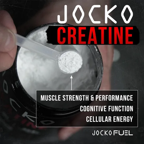 Vista 3 de Jocko Fuel Paquete – Polvo de proteína de vainilla Mölk + polvo de monohidrato de creatina para hombres y mujeres – Paquete para rendimiento