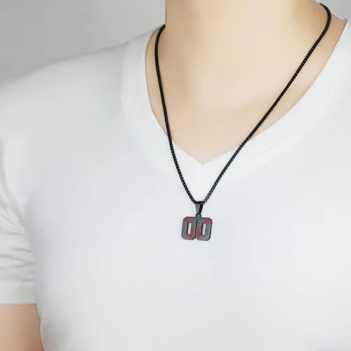 Vista 5 de Collar de béisbol de la suerte para niño, con número de camiseta del 00 al 99, cadena de acero inoxidable con dije de béisbol, regalo para hombre