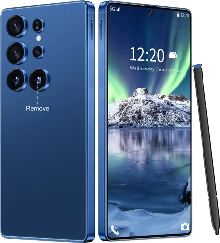 Vista 8 de Huness - Teléfono celular I25 Ultra desbloqueado, bolígrafo integrado, teléfono desbloqueado de 16+1 TB, batería Android 14 de 7000 mAh, pantalla HD