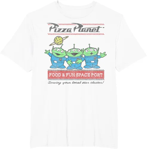 Vista 7 de Disney Pixar Toy Story Pizza Planet Aliens Camiseta
