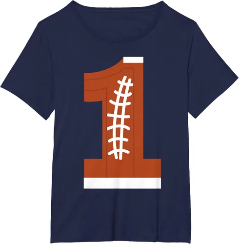Vista 15 de 1st Birthday Football Ball Boys Camiseta de regalo de 1 año Negro