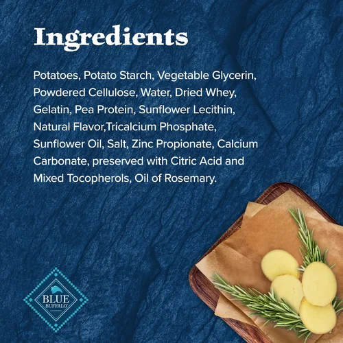 Vista 5 de Blue Buffalo Wilderness Wild Bones - Golosinas dentales masticables sin granos, tamaño mediano, bolsa de 27 onzas Reduces Tartar & Plaque