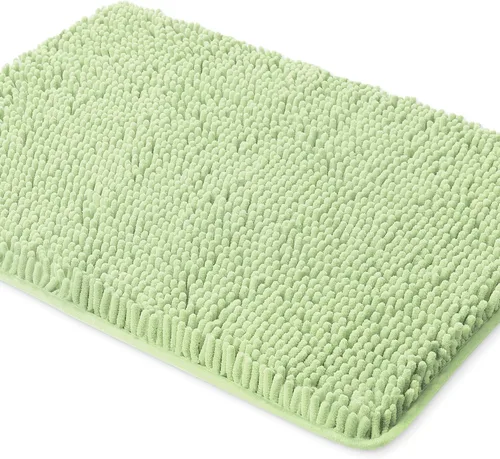 Vista 13 de Yeaban Alfombra de pasillo de baño de 24 x 72 pulgadas, antideslizante, alfombra de baño larga de felpilla gruesa, absorbente y lavable, alfombra