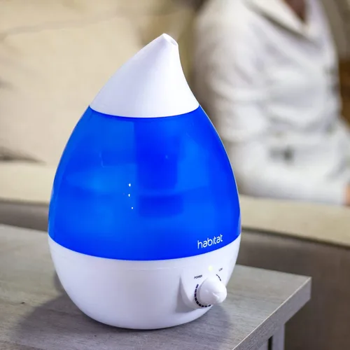 Vista 6 de Habitat Humidificador ultrasónico de niebla fría con tanque grande de 2.5 L, humidificador silencioso con luz LED para dormitorio, 24 horas