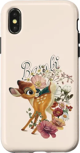 Vista 5 de Funda con logotipo de retrato floral Bambi para iPhone 16 Disney
