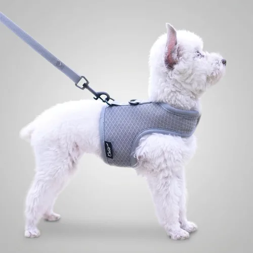 Vista 16 de Teacup - Juego de arnés y correa para perro pequeño para invierno, chaleco acolchado suave ajustable para taza de té, chihuahua, caniche, yorike