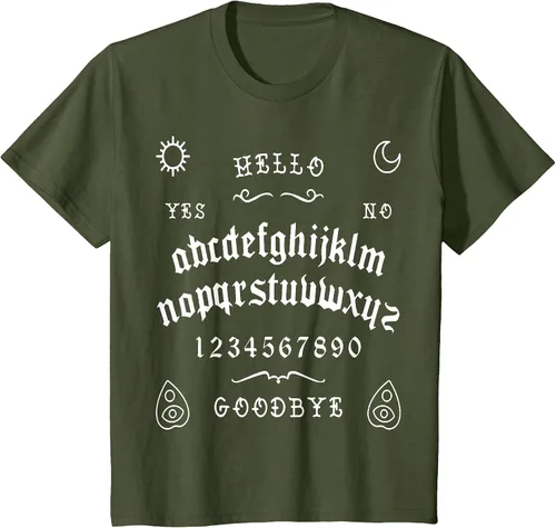 Vista 33 de Camiseta inspirada en la tabla Spirit Board Ouija Asphalt Grey