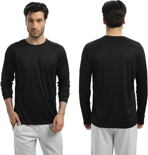 Vista 2 de Camisetas para hombre, 5 paquetes de camisetas de manga corta de secado rápido, camisetas ligeras de entrenamiento para gimnasio, atletismo, correr