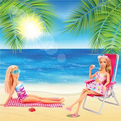 Vista 6 de 27 piezas de ropa y accesorios para muñecas de verano de 11.5 pulgadas