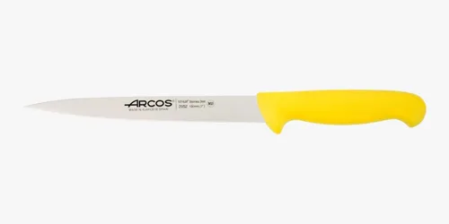 Vista 10 de Arcos Cuchillo de filete de acero inoxidable nitrum de 7 pulgadas. Mango ergonómico de polipropileno y hoja de 7.480 in. Cuchillo afilado