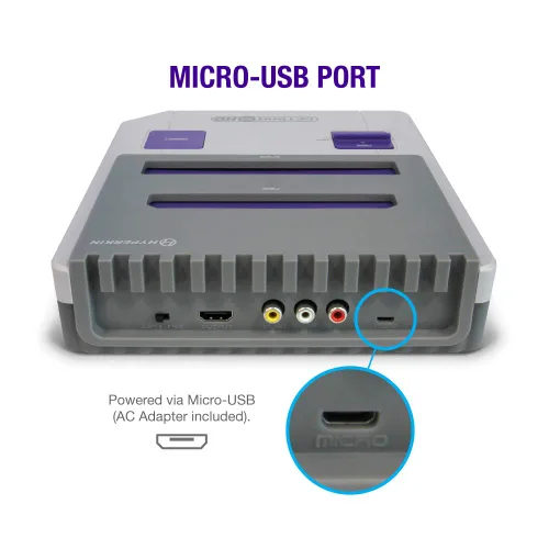 Vista 7 de Hyperkin RetroN 2 HD Gaming Console for NES Super NES Super Famicom Gray